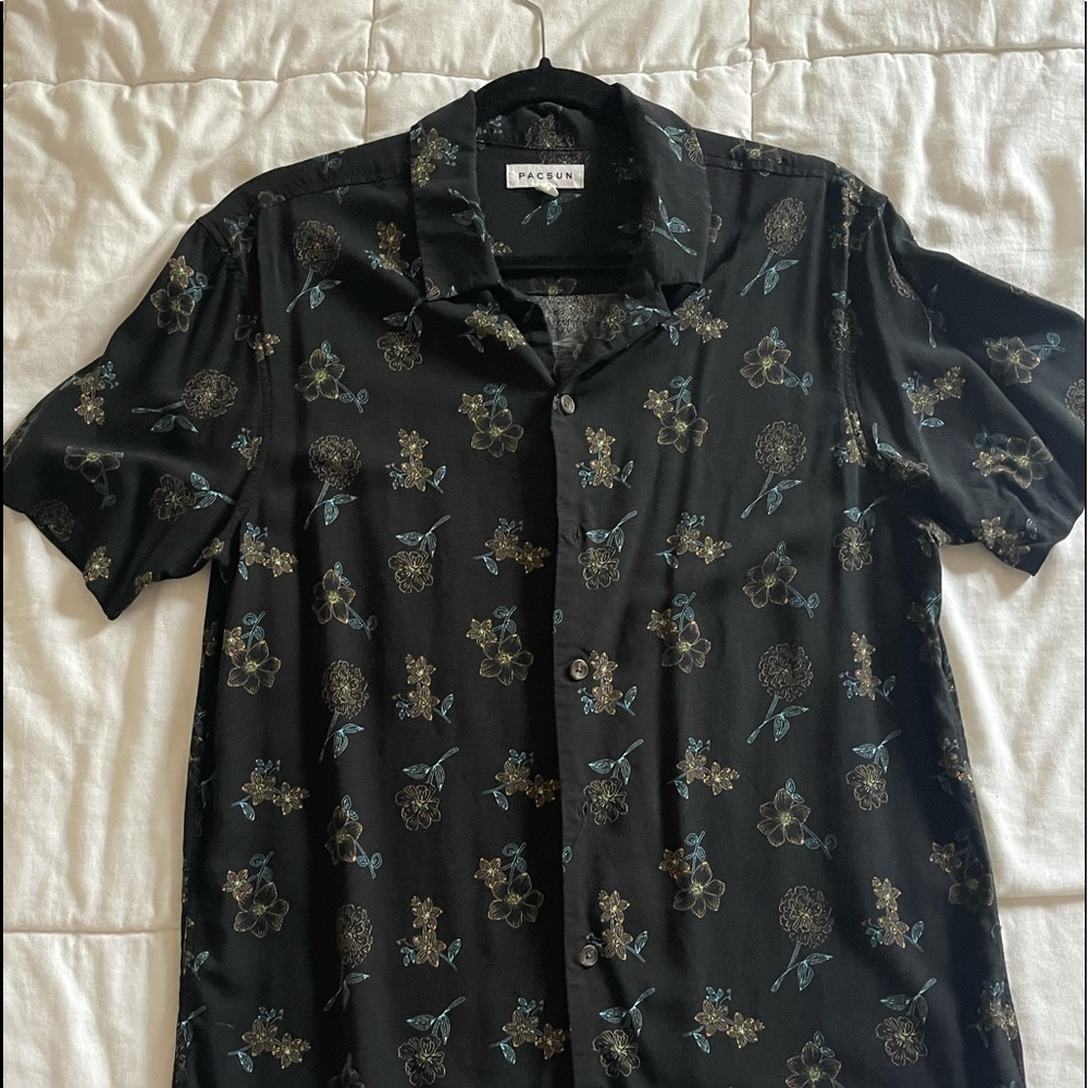 Pacsun short sleeve button down shirt.
